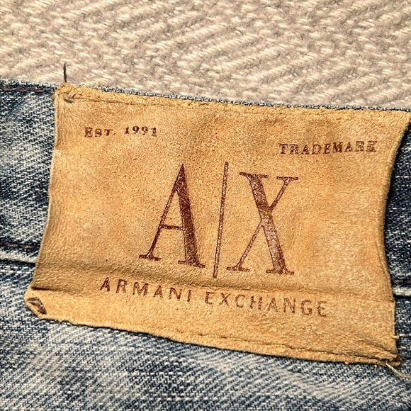 Armani Exchange Light Blue Jean Shorts.  Size 12 - Picture 2 of 12